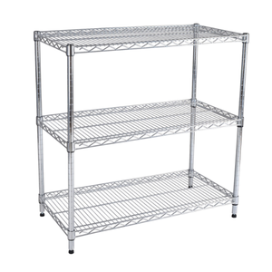 Heavy Duty Industrial Metal Wire Shelving 4mm Thickness 100kg Load Screw Assembly Warehouse Storage Rack