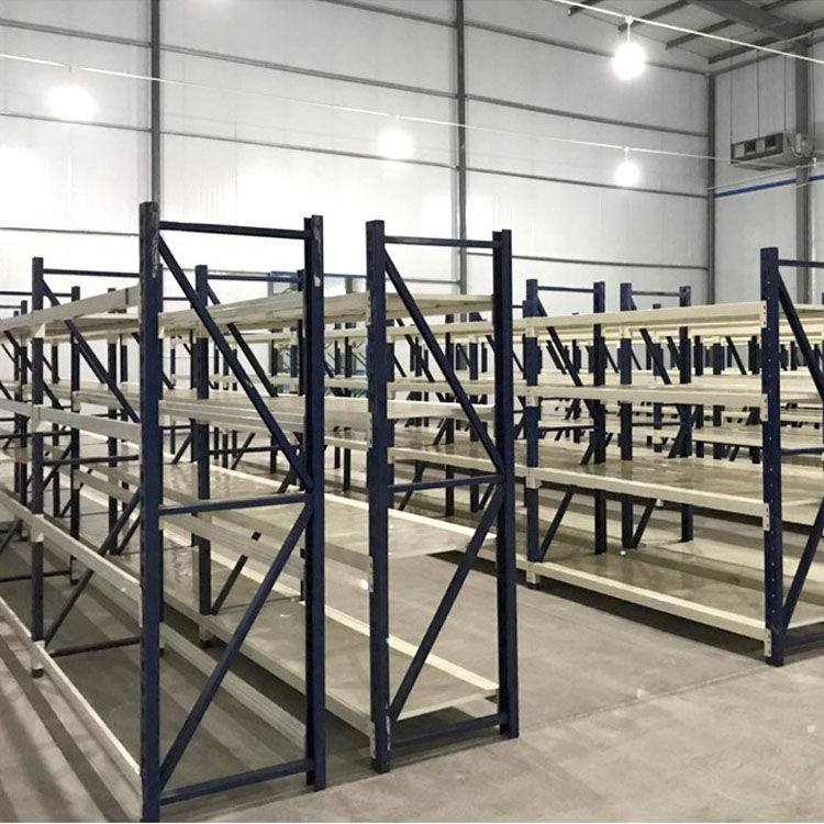 Adjustable Steel Warehouse Shelf, 4 Levels, Boltless Type, 500kg Per Tier Industrial Stack Rack