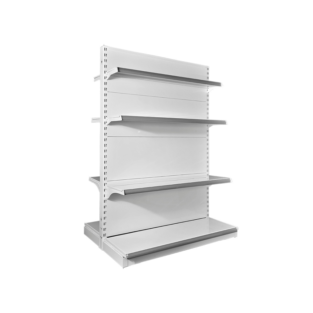 1310*900*350 mm Double Sided Supermarket Rack Low Base Shelf with Single-Sided Feature for Narrow Aisle Gondolas