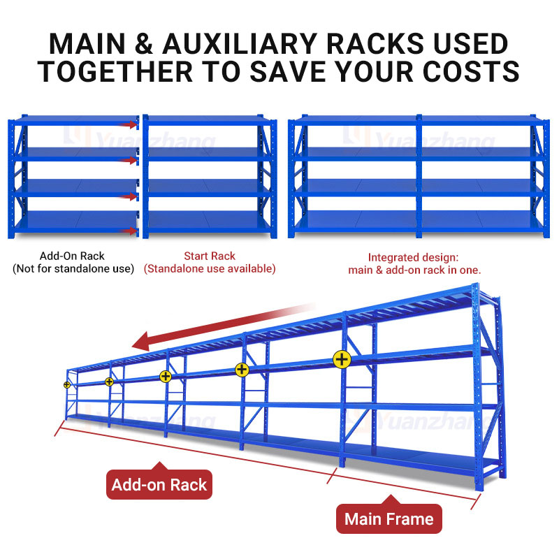 Custom Heavy-Duty Metal Rack Storage Shelf High Quality Iron Warehouse Racking Cargo Storage Equipment Customized Heavy-Duty