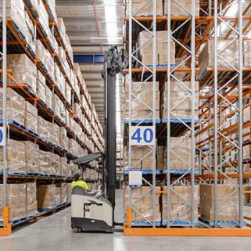 Multi Industry Use High Storage Volume Customized Double Deep Pallet Racking for Retail Distribution Center
