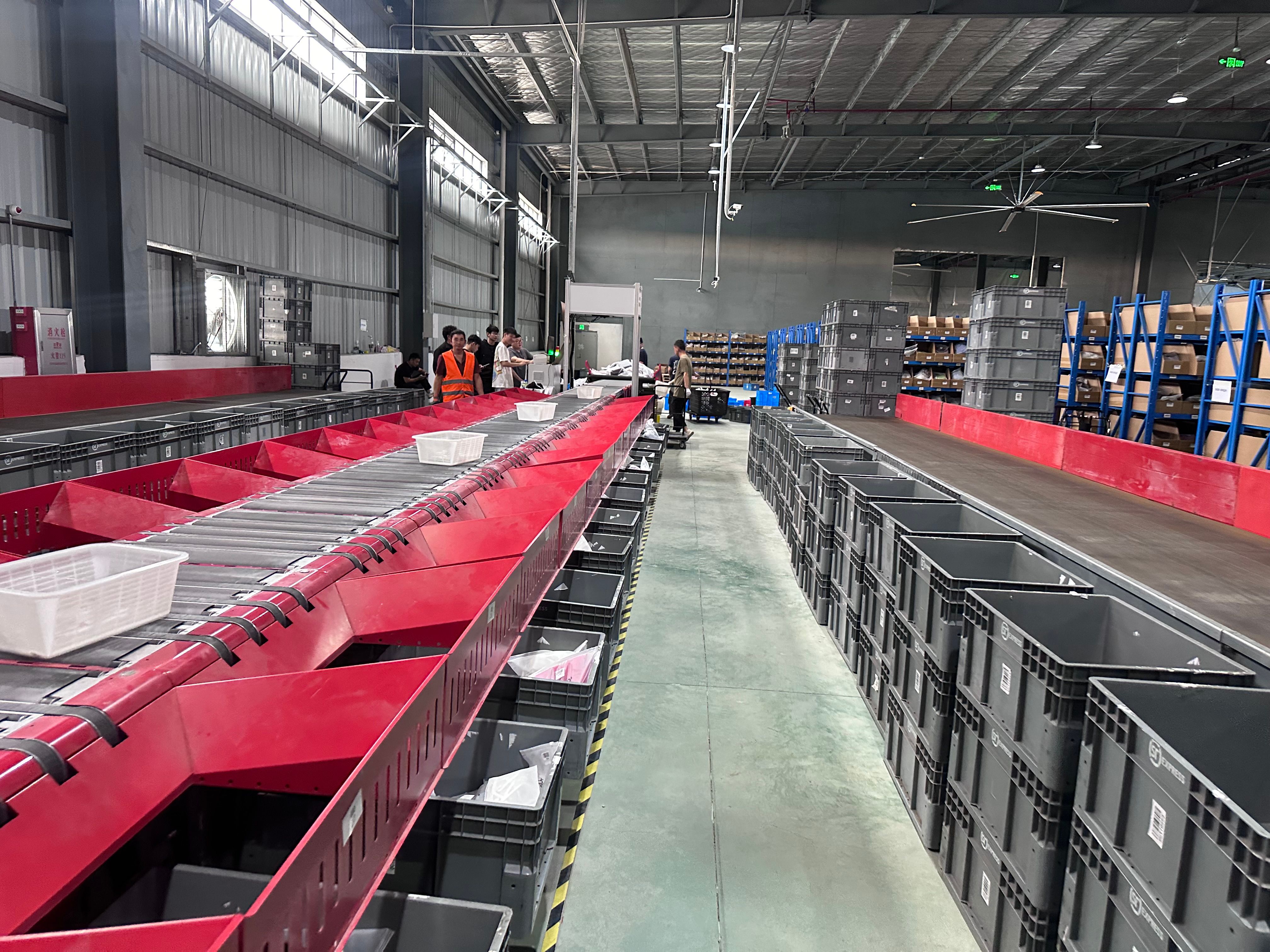 VPAI Warehouse Logistic Equipment Sorting Conveyor Sort Loading Parcels Scale Weight Measure Sorting Machine