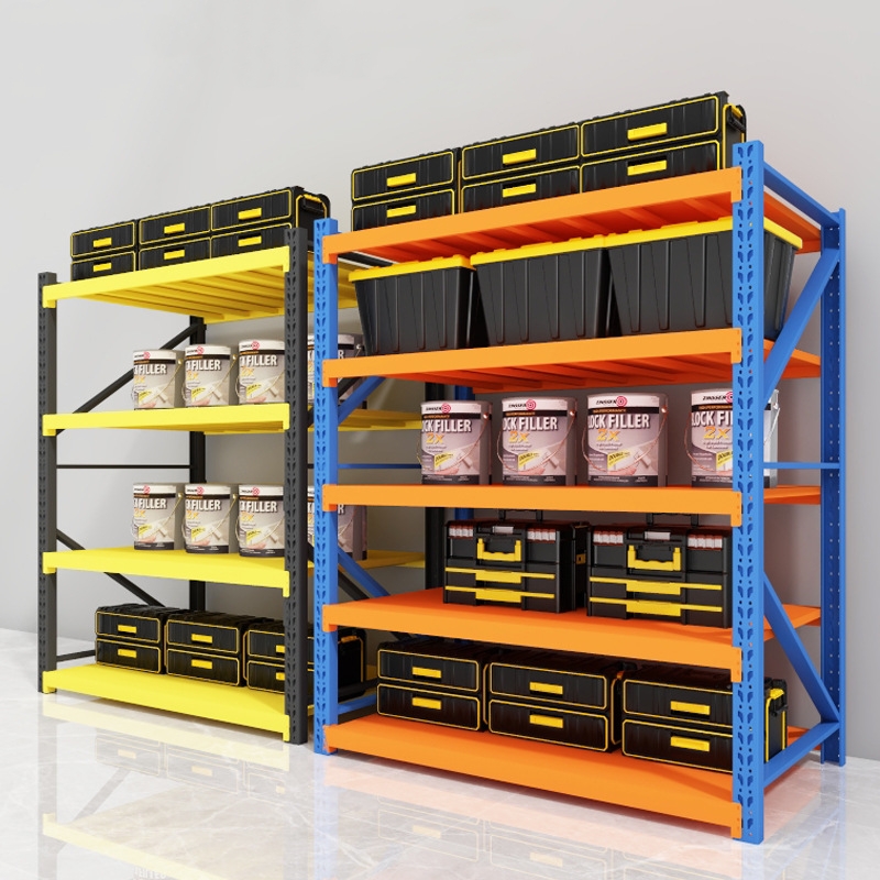 Robust Stacking Shelf System - Multi-Layer Storage Rack for Garage, Basement, and Warehouse
