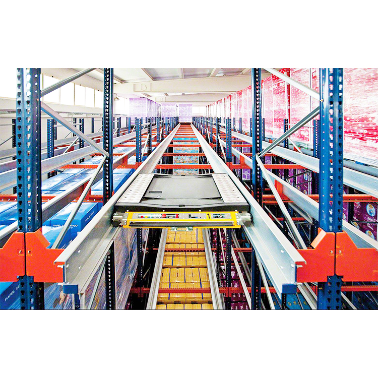 High-Density Shuttle Rack System Asrs 4 Way Shuttle Racking Heavy Duty Pallet Shuttle Racking