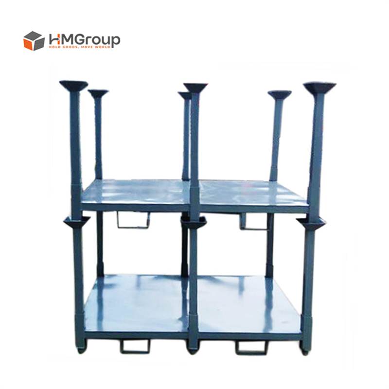 Customization Powder Coated Heavy Duty Steel Metal Stackable Demountable Textile Storage Rack For Fabric Rolls Warehouse