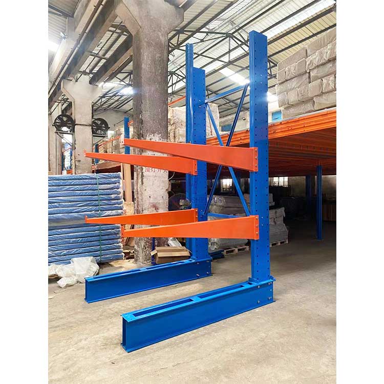 Estanterias-cantilever-de-ocasion 1 Ton 2 Ton 5 Cantilever Pipe Storage Customized Warehouse Racking System Cantilever Rack