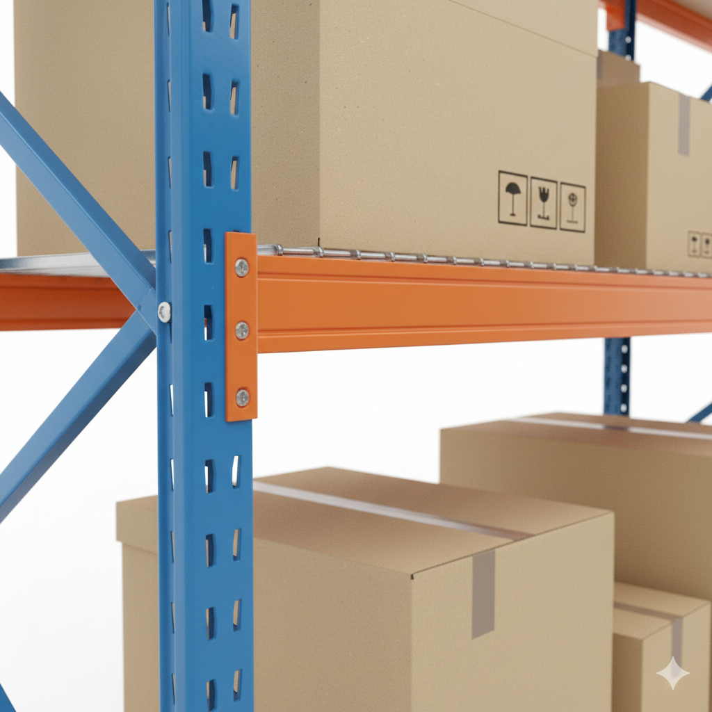 Long Span Shelving Rack Heavy Duty Industrial Storage System Adjustable Steel Warehouse Shelves Stackable High Load-Bearing