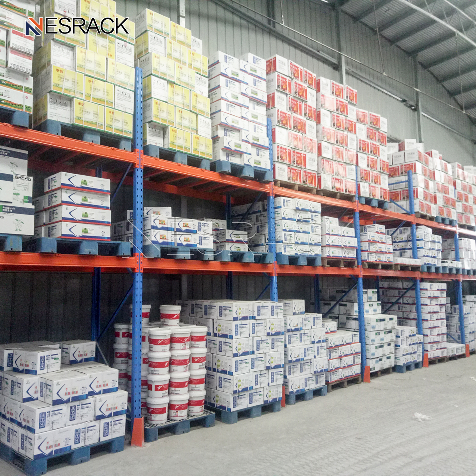 European-Warehouse Industrial Steel Selective Pallet Racking Shelving System Corrosion Protection Heavy Duty Multi-Level