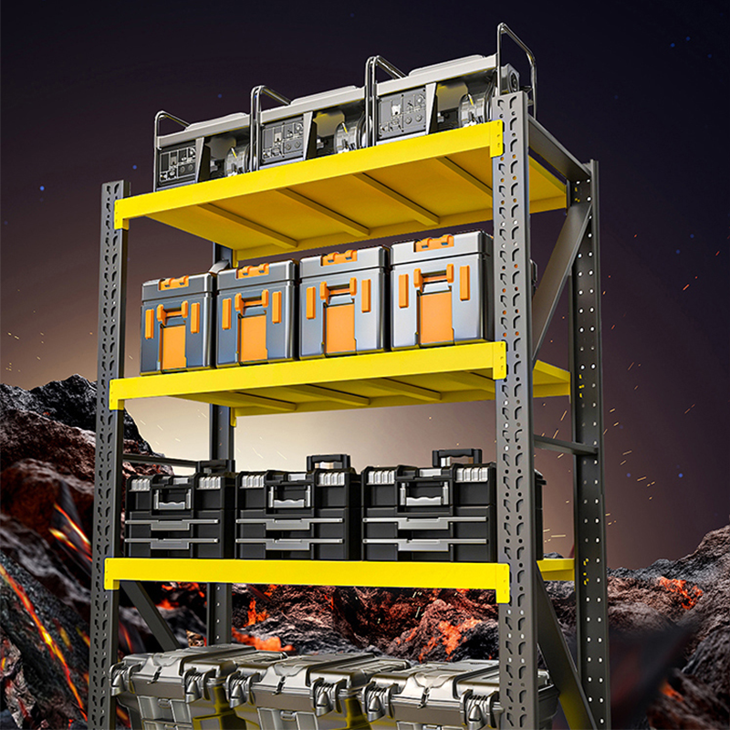 Double Deep Heavy Duty Pallet Rack 6 Meters High Metal Shelving Display Rack Option Powder Coated Corrosion Protection for