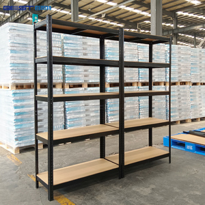Powder-coated Stainless Steel Warehouse Shelves Detachable Upright Garage Shelves Heavy Duty Shelving