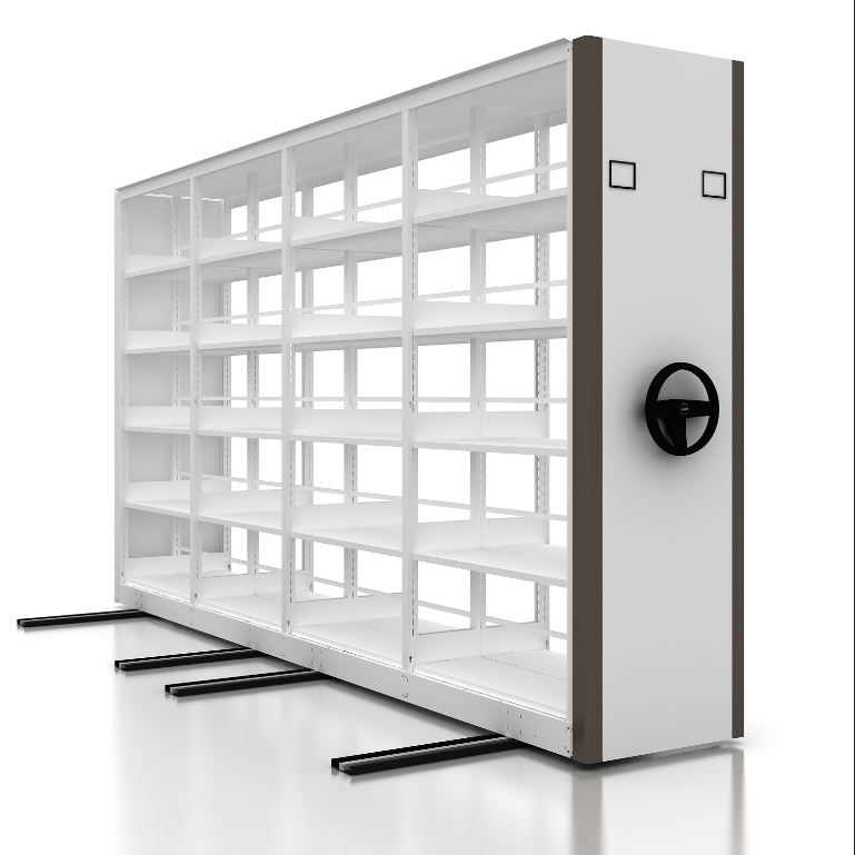 Modern Designed Steel Commercial Furniture Mobile Shelving for Warehouse School Workshop or Hospital-Metal Warehouse Cabinet