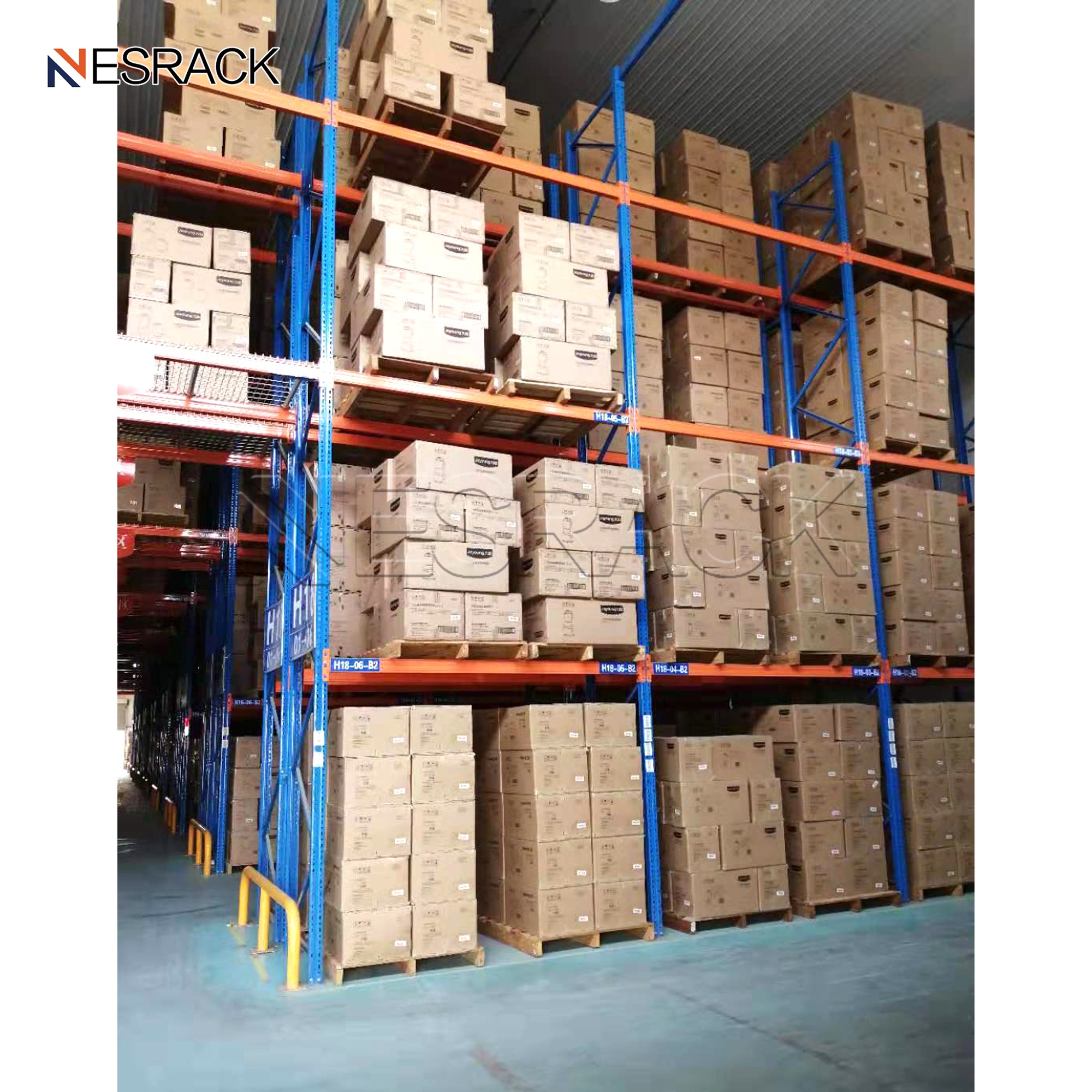 Industrial Heavy Duty 5 Layer Storage Shelves System Multi-layer Stacking Units Metal Rack Warehouse Steel Pallet Shelf