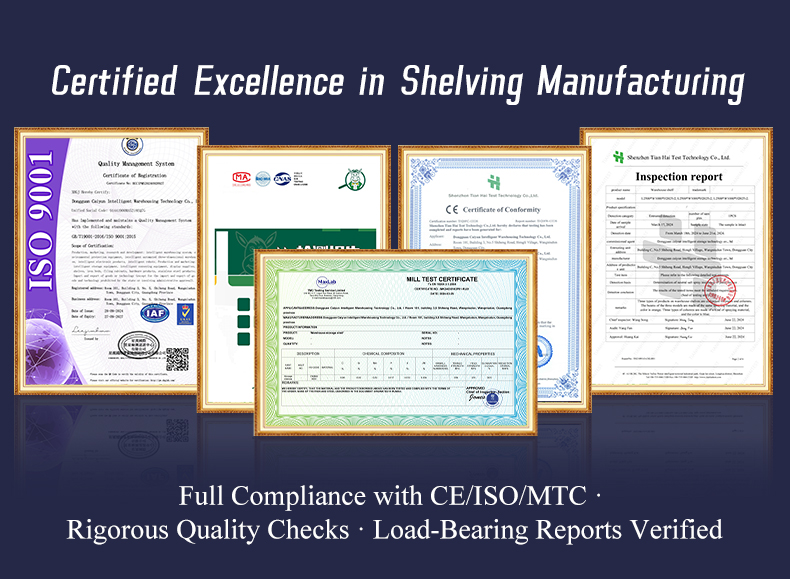 Product quality certifications