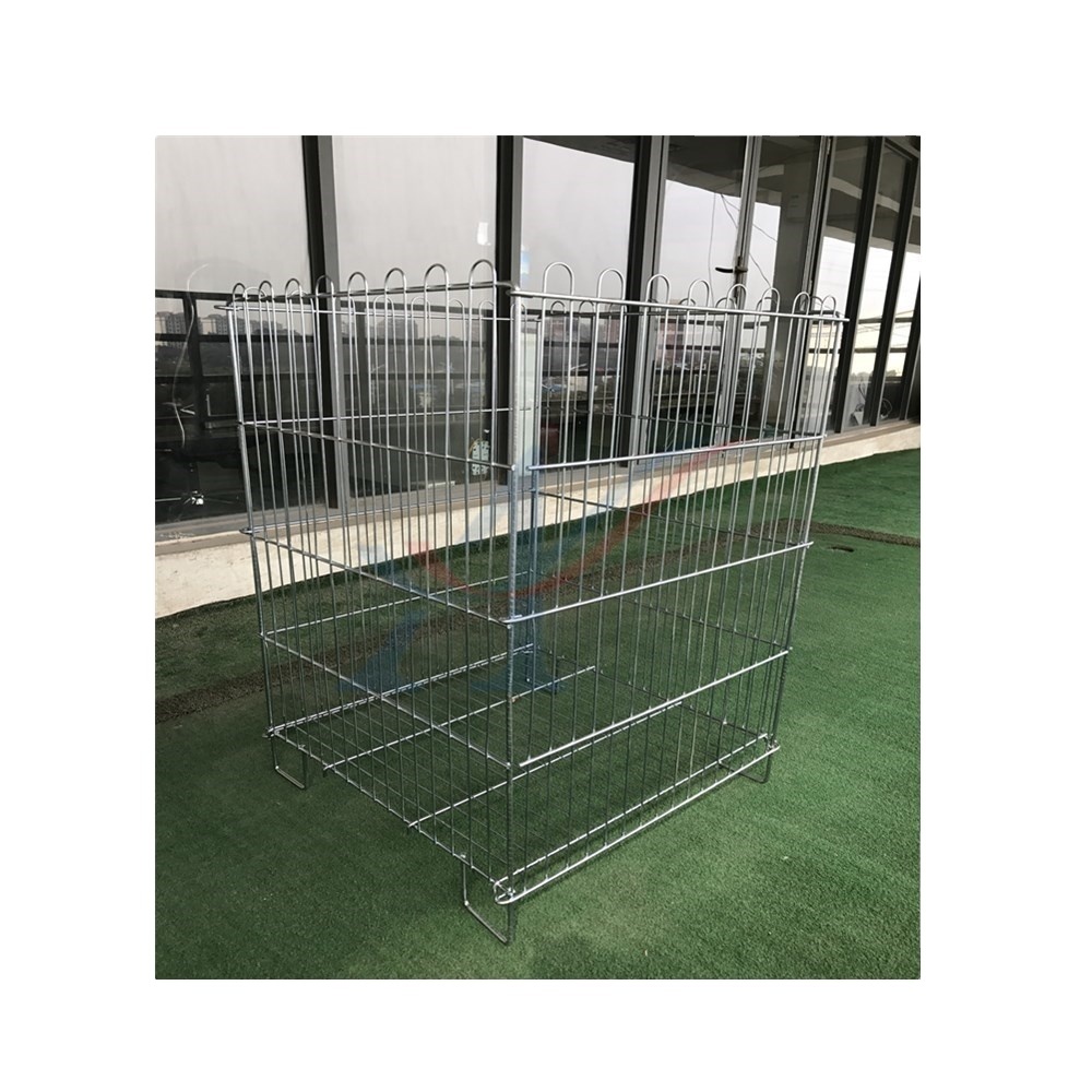Light Duty Galvanized Steel Wire Shelving Collapsible Small Wire Rack with 50kg Load Capacity