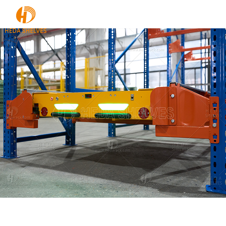Warehouse Semi-autometic Racking System 4 Ways Direction Shuttle Car Remote Control Radio Shuttle Racking