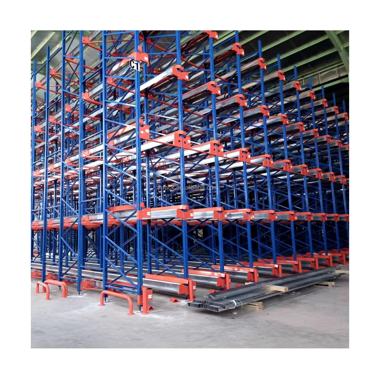Adjustable High-Speed Storage Racks Shelving Systems Pallet Car Auto Shuttle Racking System For Warehouse