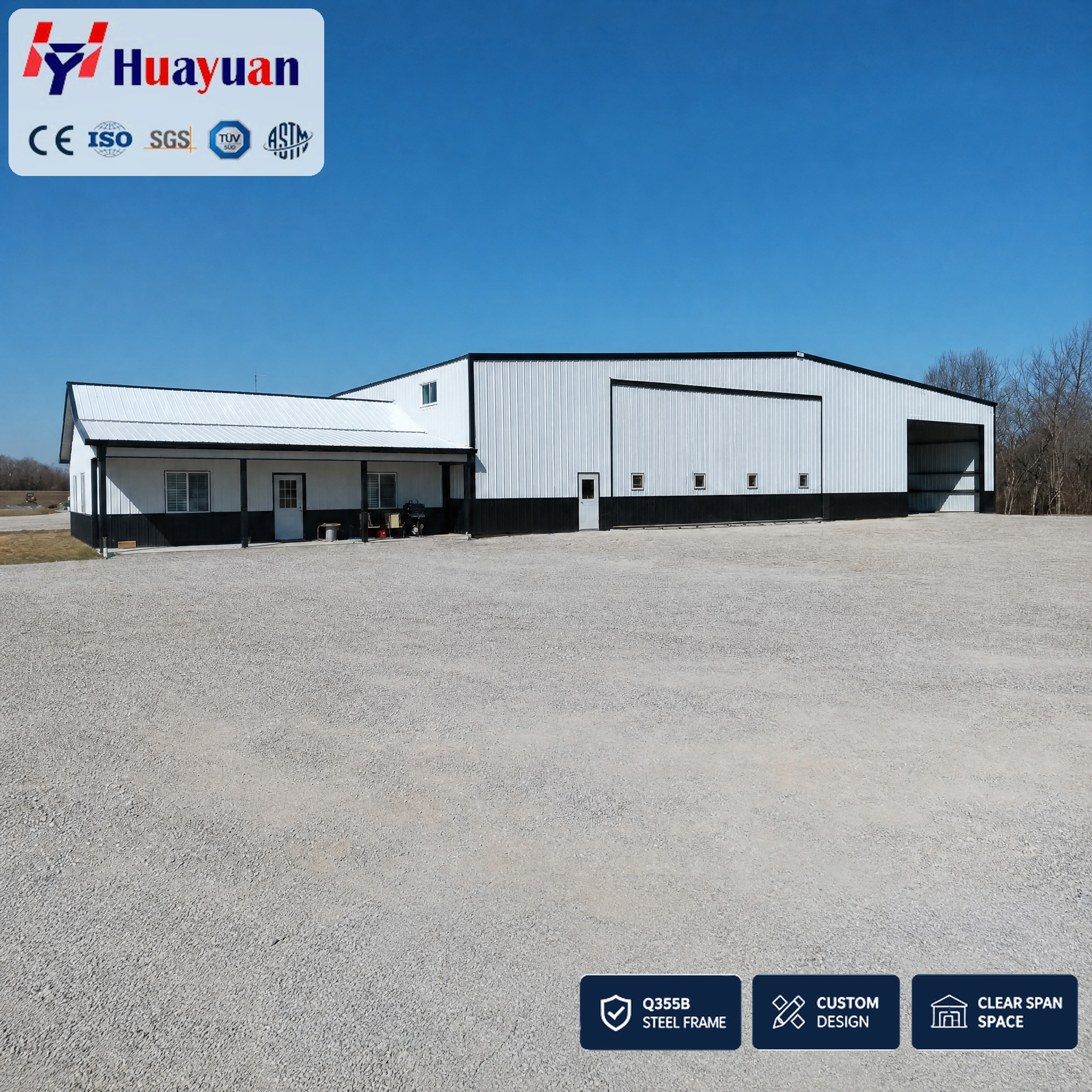 Steel Metal Building Warehouse Retail Distribution Storage Center Loading Bay Heavy Duty Structure