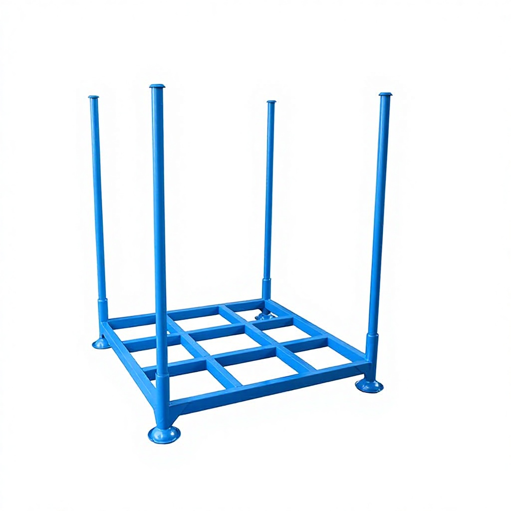 Stackable Heavy Duty Steel Roll Storage Rack with Corrosion for Fabric Carpet Leather Warehouse