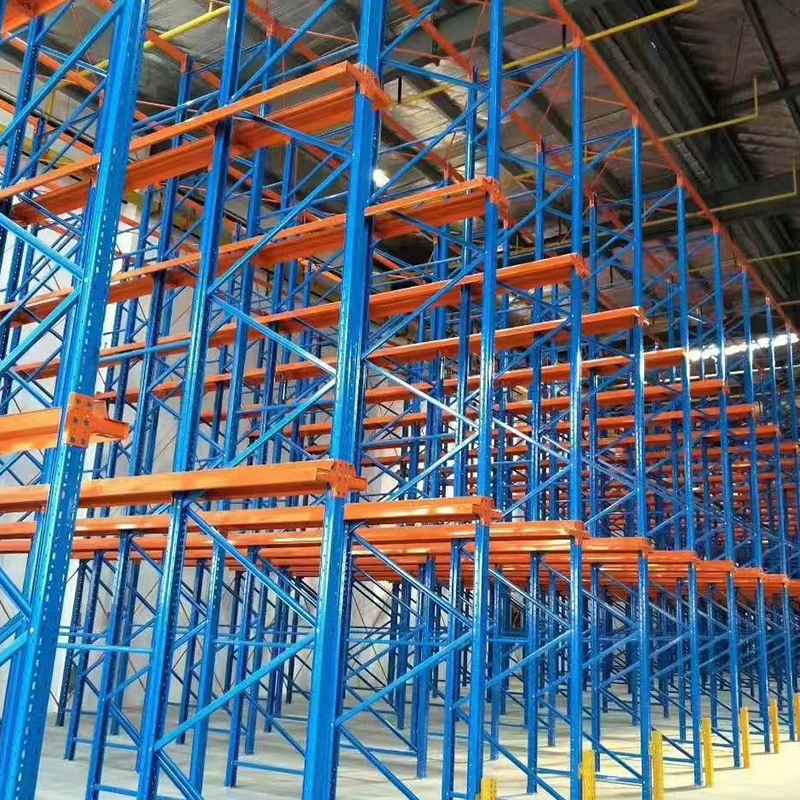 Heavy Duty Selective Pallet Rack Metal Q235 Seismic Reinforced Wire Mesh Protection Epoxy Coated Supporting Smart Warehouse