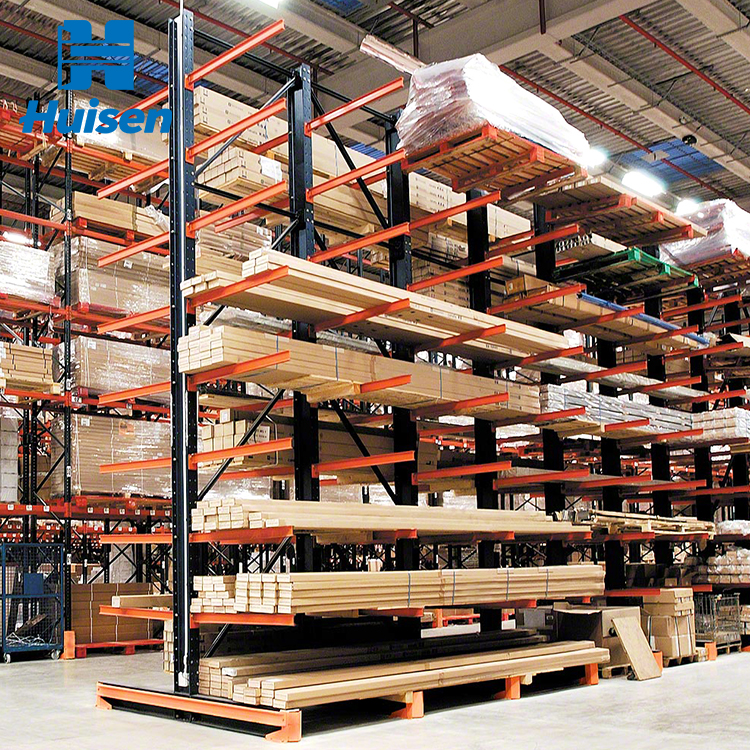 Durable Heavy-Duty Industrial Shelving Unit Durable Adjustable Cantilever Arm Racks Racking System for Warehouse Storage