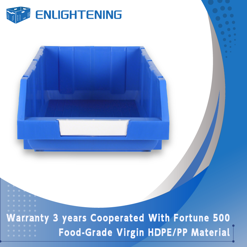 Warehouse Shelf Bin 455x300x170mm with Removable Compartment Dividers Storage Container