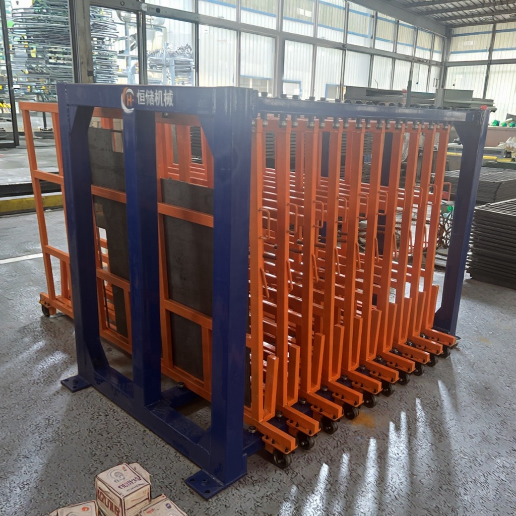 Multi-Tier Heavy Duty Adjustable Foldable Vertical Roll-Out Rack System Wheels Powder Coated Metal Construction For Warehouse