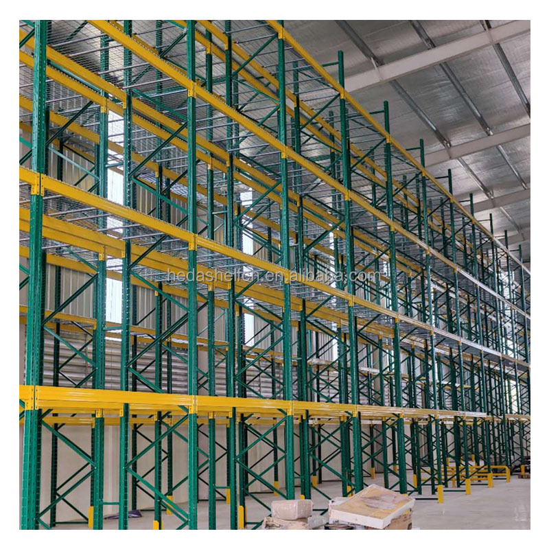 Heda Economical Heavy Duty Industrial Shelving Double Deep Pallet Racks Steel Storage Racking