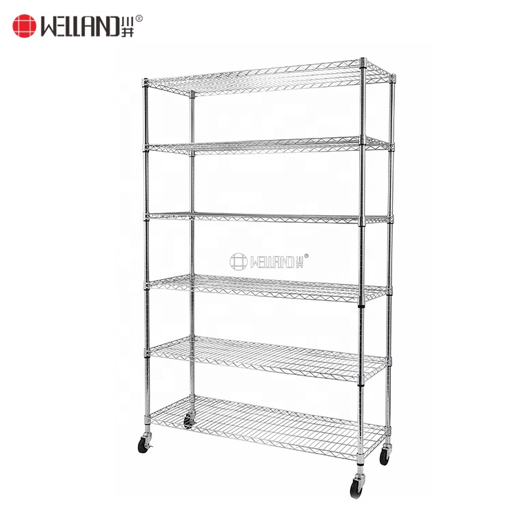 NSF Factory Industrial Warehouse Metal Mobile Storage Wire Racks Shelving Systems