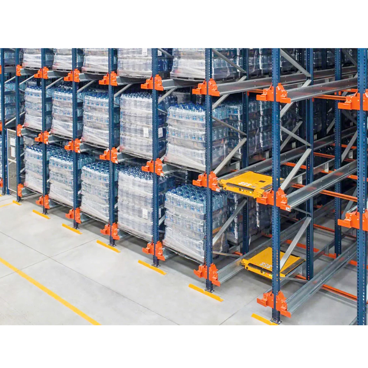 High-Density Shuttle Rack System Asrs 4 Way Shuttle Racking Heavy Duty Pallet Shuttle Racking