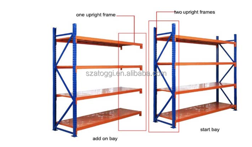Heavy Duty Wide Span Pallet Rack, Industrial Warehouse Storage Pallet Racking for Bulk Goods Storage
