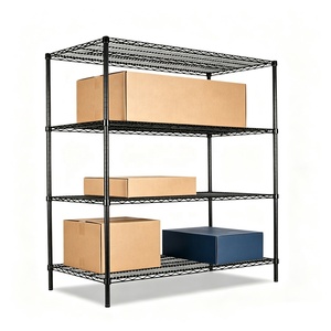 4 Layer Rack NSF Approved 800lbs Heavy Loading Capacity Warehouse Storage Steel Metal Racking Shelf