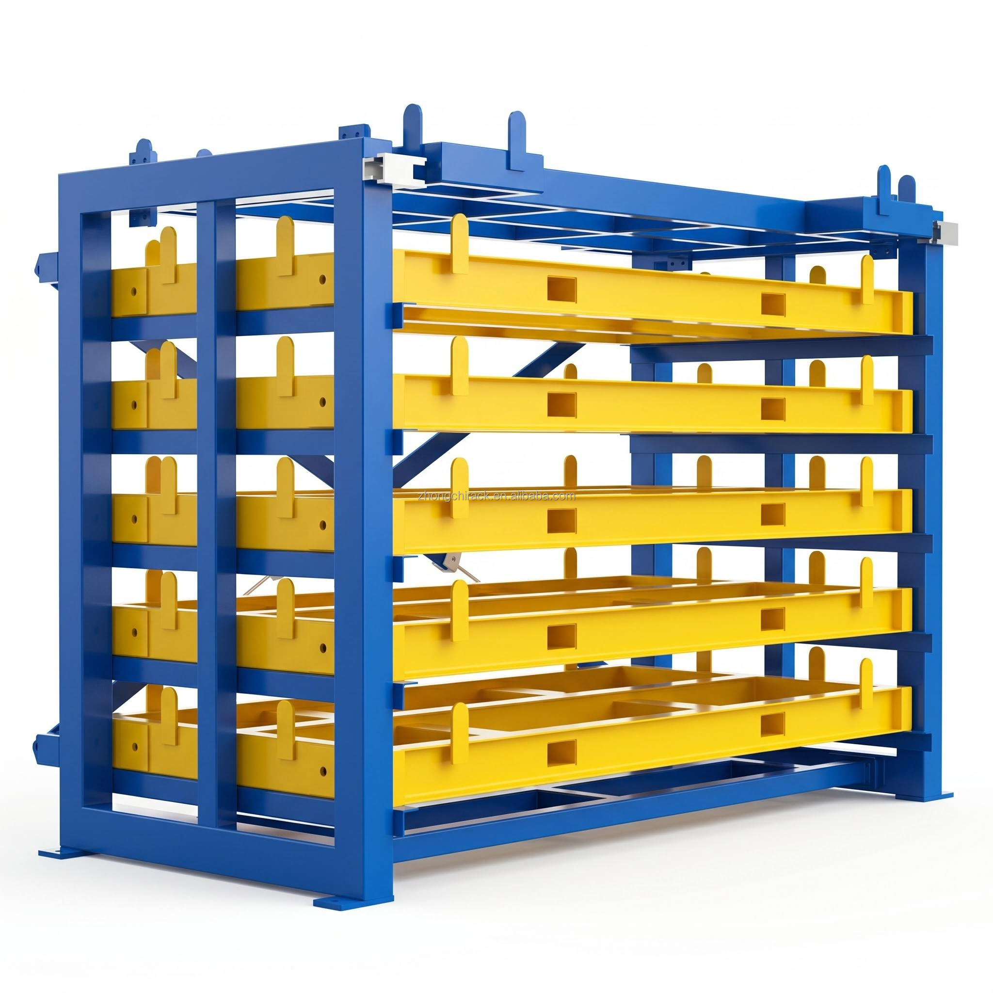 Vertical Steel Heavy Duty Anti-Rust Sheet Material Storage Rack with Space Saving Drawer Structure