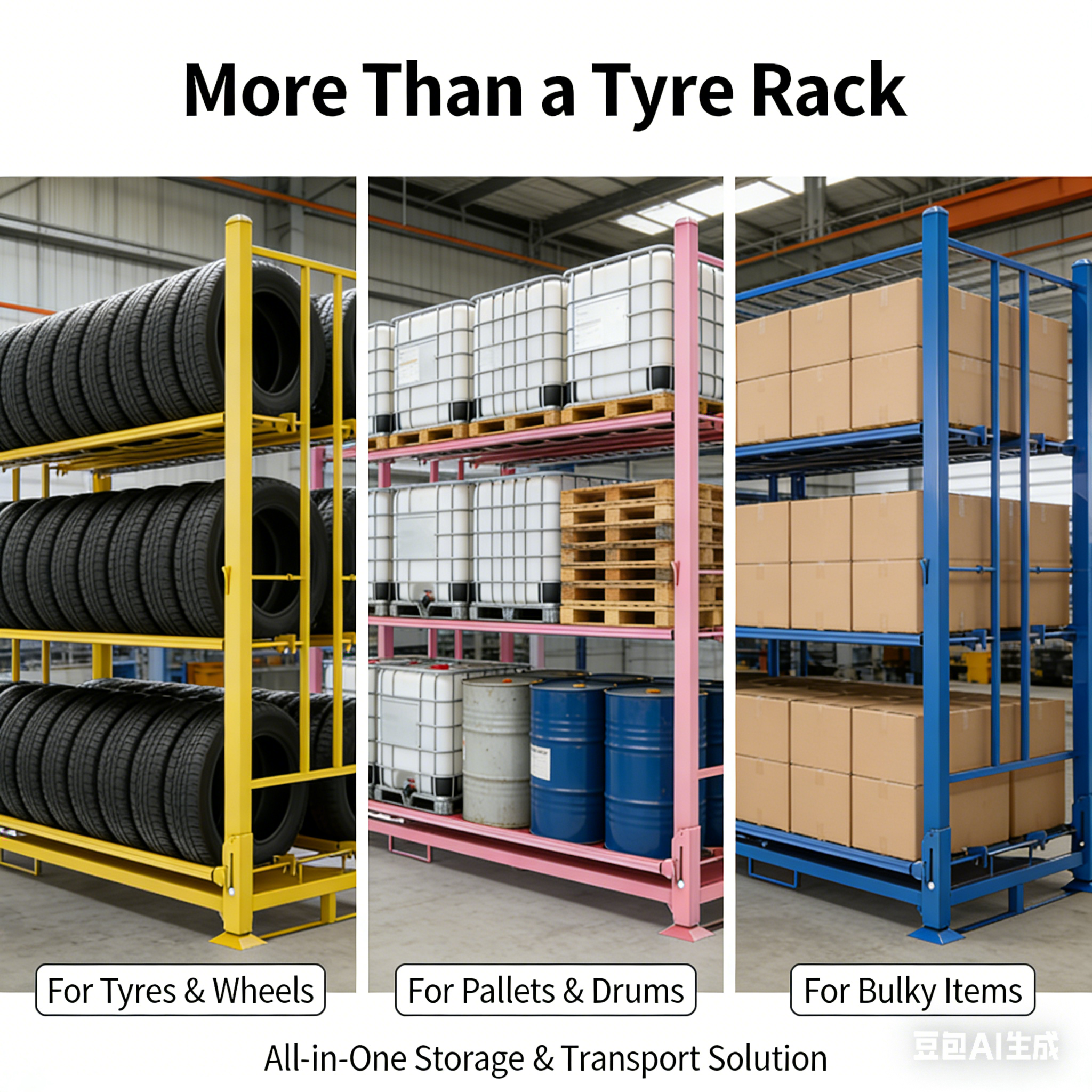 TER Industrial Warehouse Storage Rack Q235 Steel Heavy Duty Material Handling Durable Reinforced Anti Slip Shelving