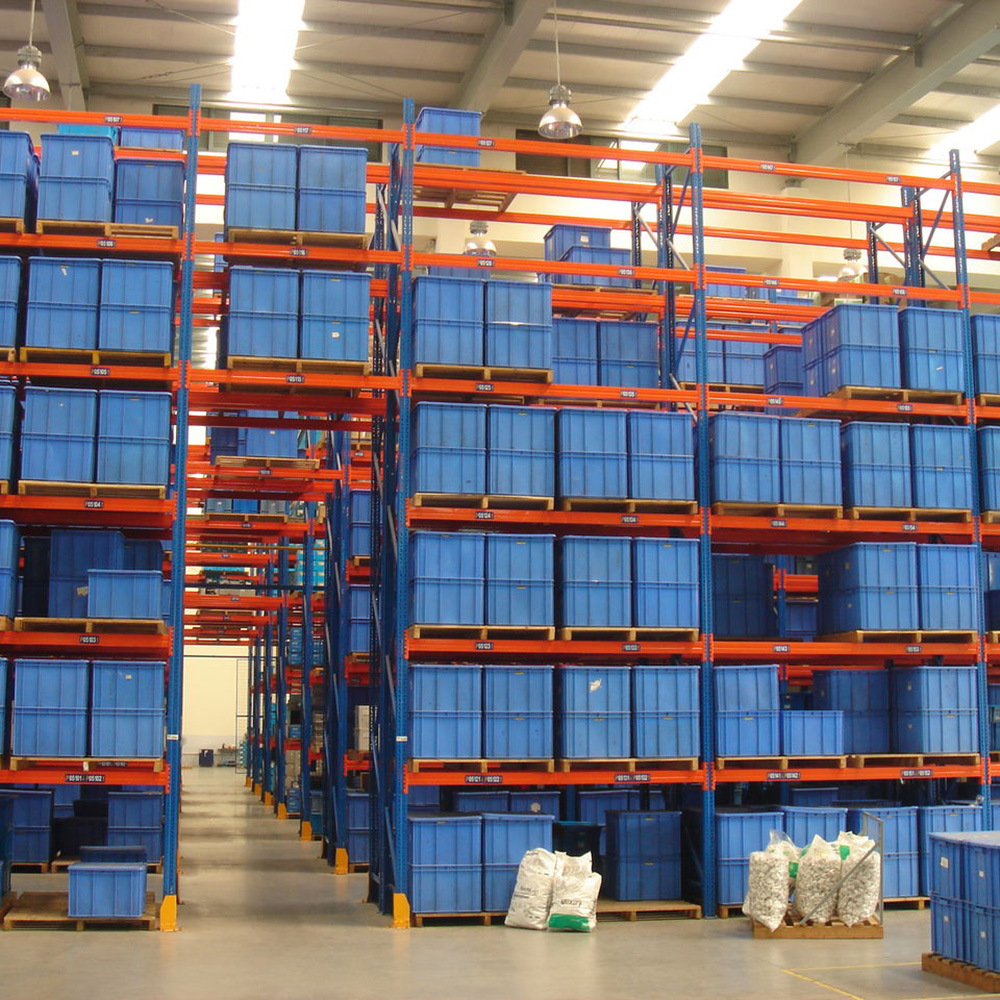 New Heavy Duty Double Deep Steel Pallet Racking Warehouse Storage Rack with Shuttle Drive-in for Restaurant &amp; Home Use Cold Room