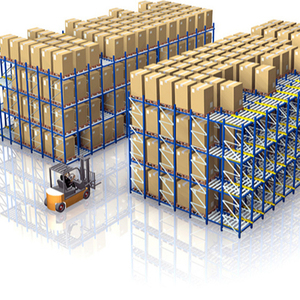 High Density Rack Gravity Flow Racking Large Load