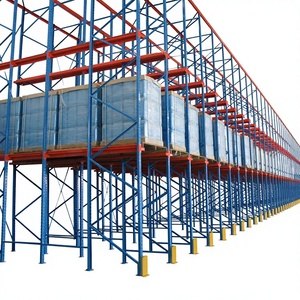 Rongle 2-Layer Steel Through-Aisle Drive-In Heavy-Duty Warehouse Shelving System