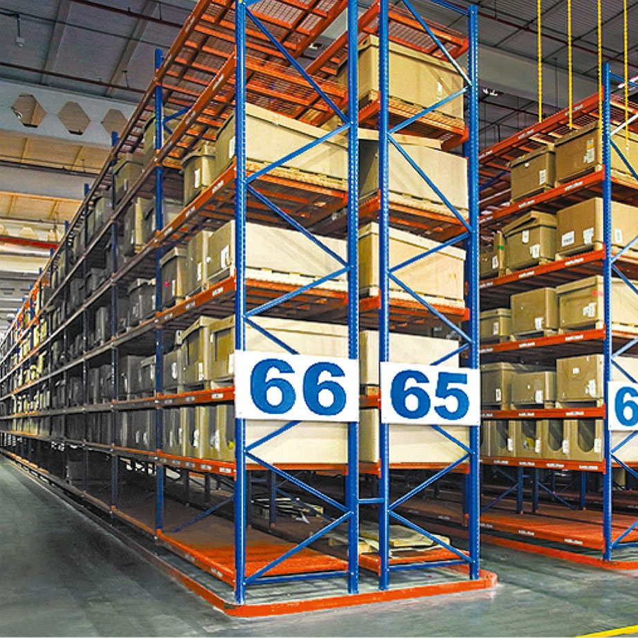 Narrow Aisle VNA Pallet Racking System Adjustable Heavy Duty Cold Rolled Steel Powder Coated High-Density Logistics E-commerce