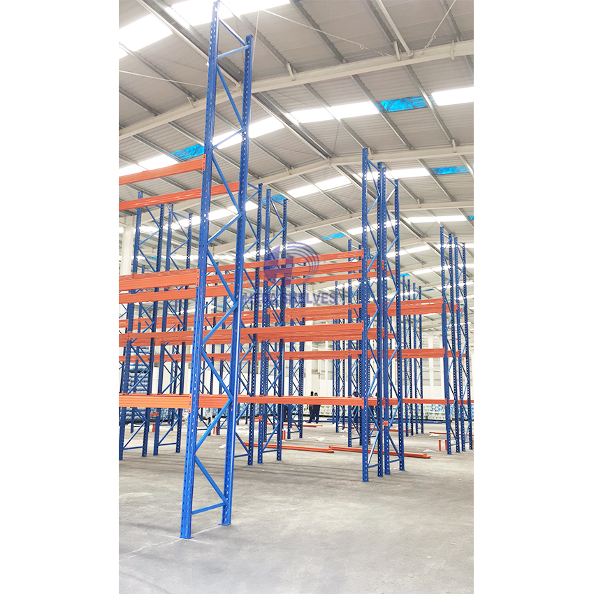 Heavy Duty Pallet Rack System with Beam Load Capacity of 1000kg-5000kg Per Level Industrial Warehouse Storage Steel Pallet Rack