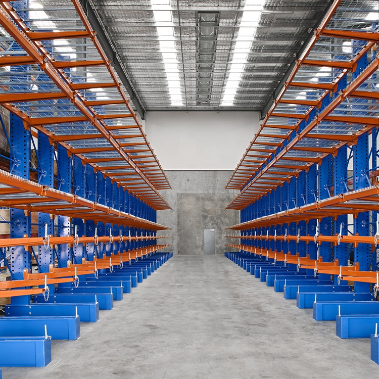 Warehouse Equipment Industrial Heavy Duty Cantilever Beam Racking For Steel Tube