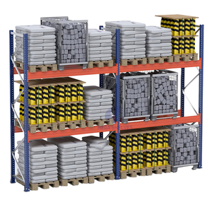 Peterack PT-HD Heavy Duty Corrosion Protected Cold Rolled Steel Selective Pallet Rack Galvanized Powder Coated Finish for