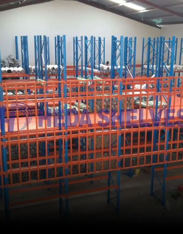 Mezzanine Racking for Fabric Roller Warehouse Storage
