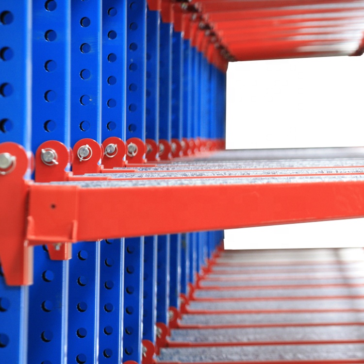 Warehouse Equipment Industrial Heavy Duty Cantilever Beam Racking For Steel Tube