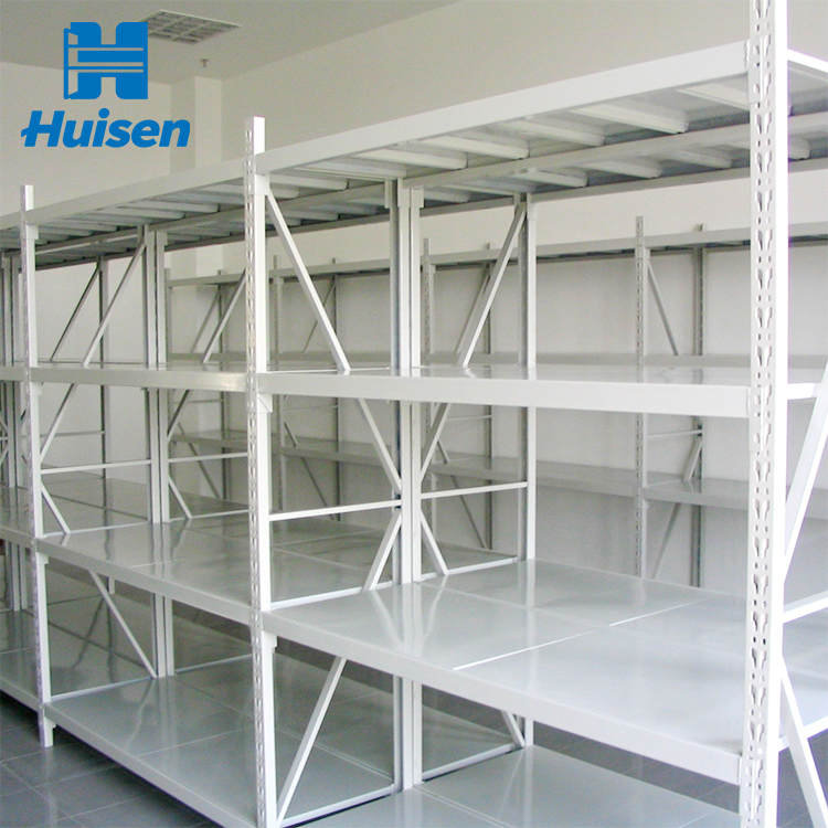 Durable Compact Powder Coated Steel Light-Duty Warehouse Rack with Adjustable Shelf Height for Small Parts Storage