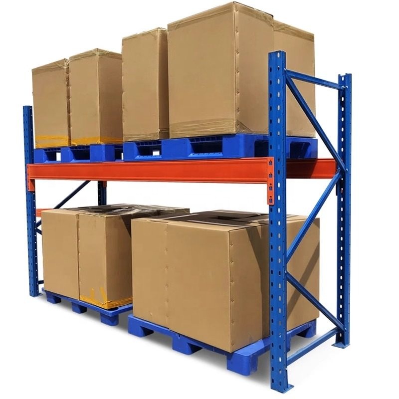 Factory Heavy Duty Rack Upright Frames Steel Mesh Shelves Storage Racks Warehouse Shelving Units with Pallet Rack Post Protecter
