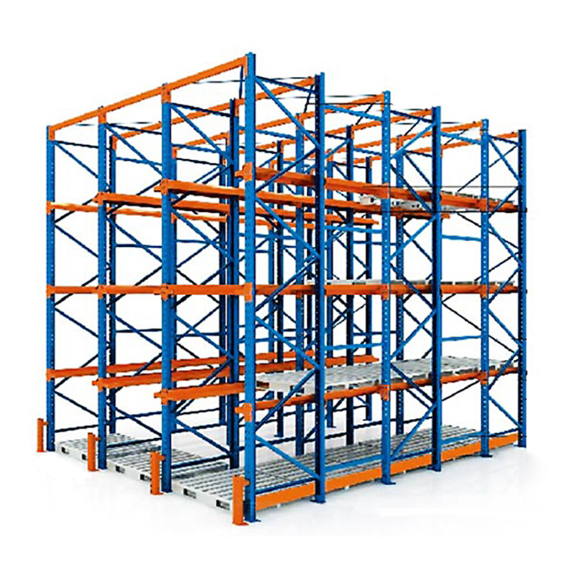 Industrial Drive-In Pallet Racking Durable Metal Storage with Powder Coating
