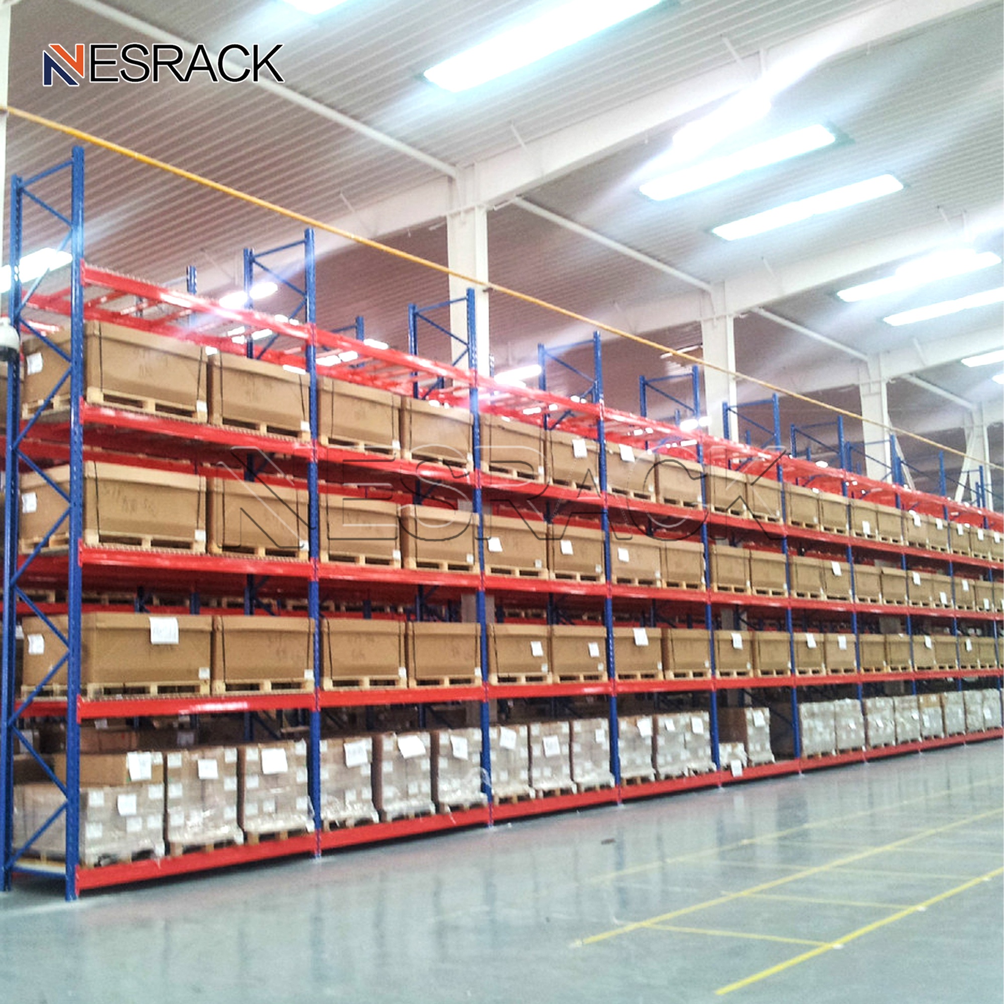Heavy Duty Steel Pallet Rack Shelving For Euro Pallets Load Capacity 1000/2000/3000 KG Foldable Warehouse Storage Racks