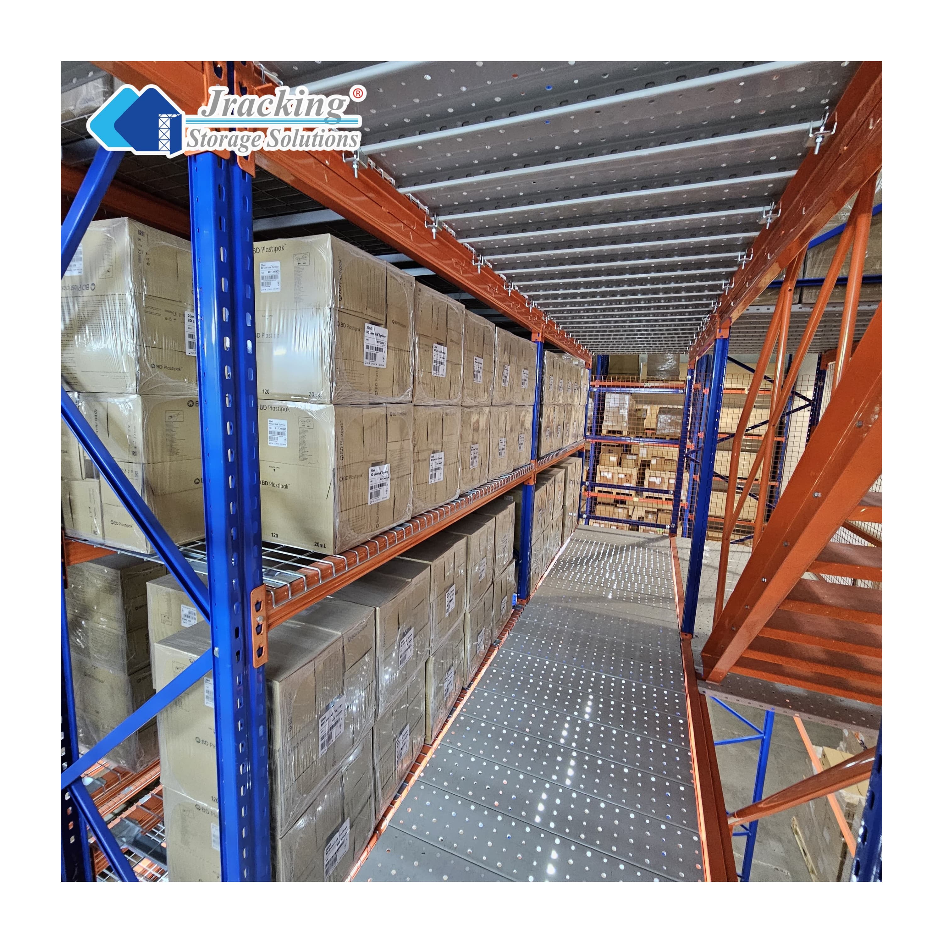 Jracking Euro Standard Steel Vertical Warehouse Storage Racks Heavy Duty Selective Pallet Racking System