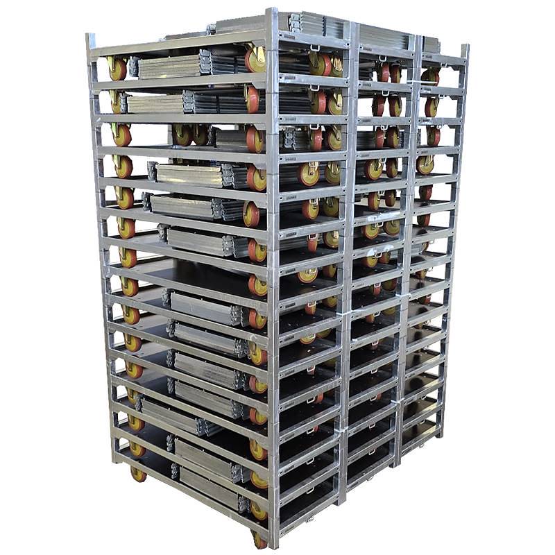 DC Trolley And Shelf Set By CUBE-Stacking Racks &amp; Shelves