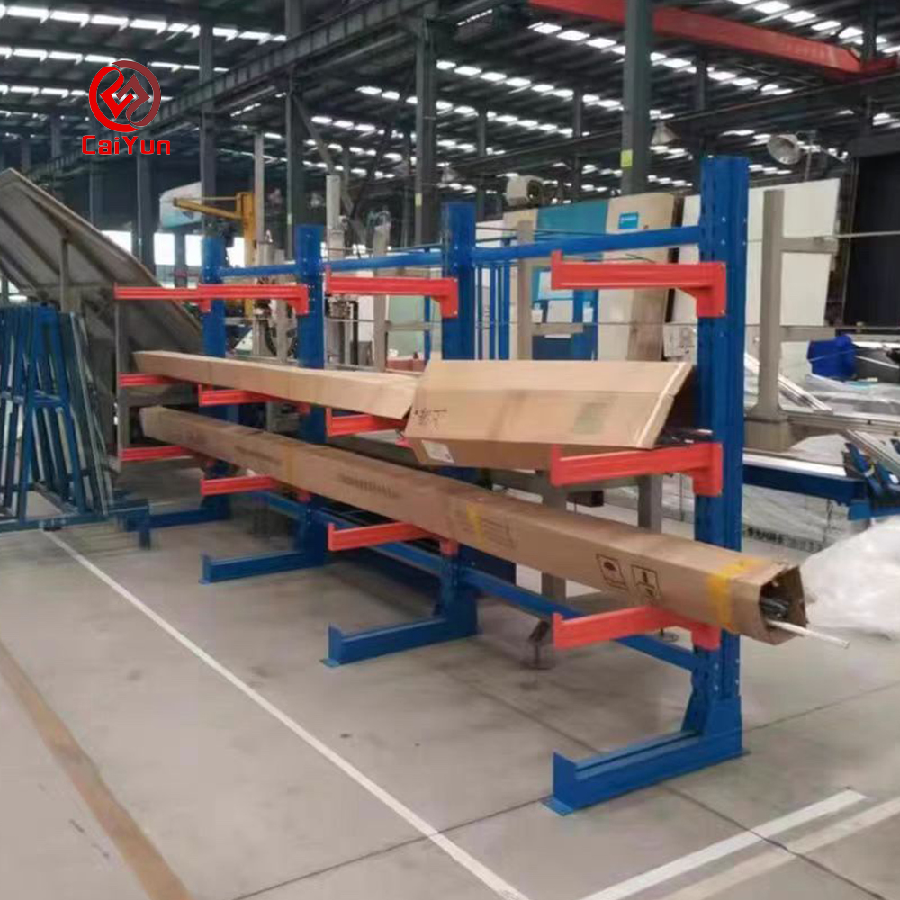 Low-Profile Cantilever Shelves for Low-Ceiling Warehouse Small Parts Storage