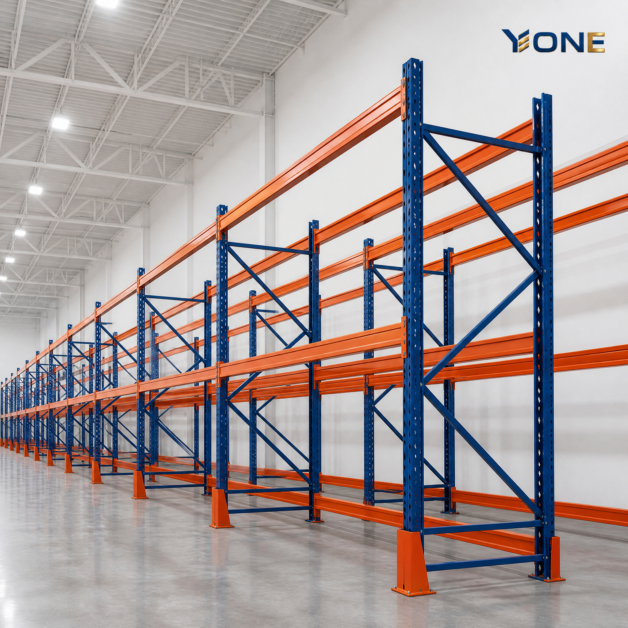 Heavy Duty Pallet Racking Warehouse Storage Rack System Q235B Steel For Freight Distribution With Pitch Levels